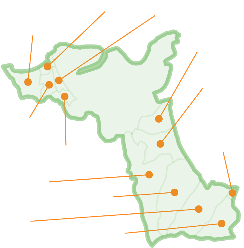 北九州エリアの地図